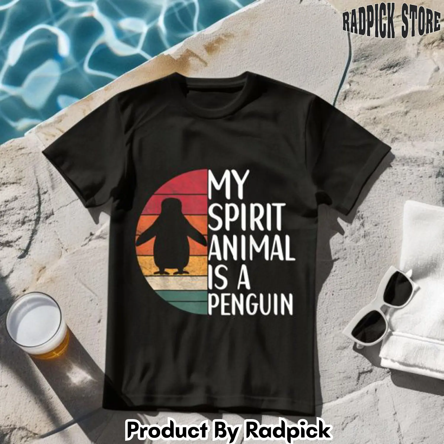 My spirit animal is a penguin vintage tshirt rp2646790